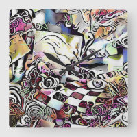 Gesichtsausdruck im abstrakten Ornament