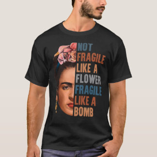 Gesichtsausdruck wie die Blume Frida Kahlo T-Shirt