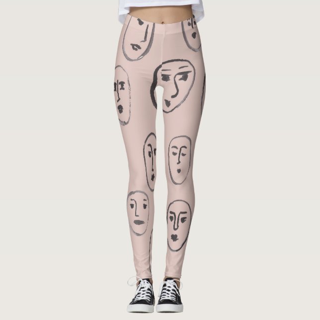 Gesichtsausdrücke der Leggings (Vorderseite)