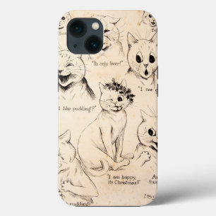 Gesichtsausdrücke verschiedener Katzen, Louis Wain Case-Mate iPhone Hülle