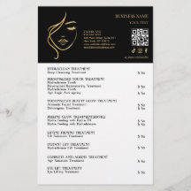 GESICHTSBEHANDLUNGEN Beauty Salon Flyer