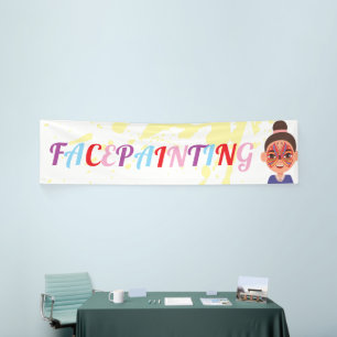 Gesichtsbemalung Gesichtsmaler Künstler Geschäft Banner