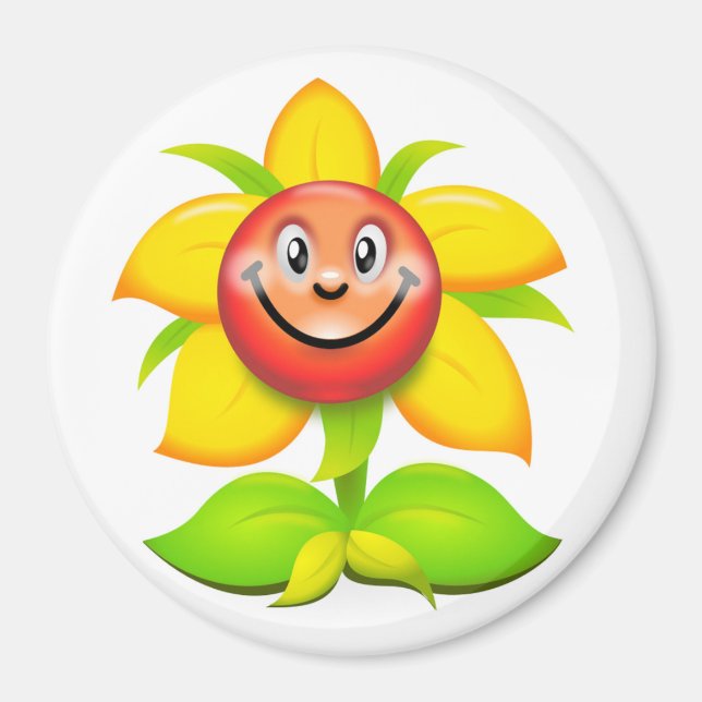 GESICHTSBLUME MAGNET (Vorne)