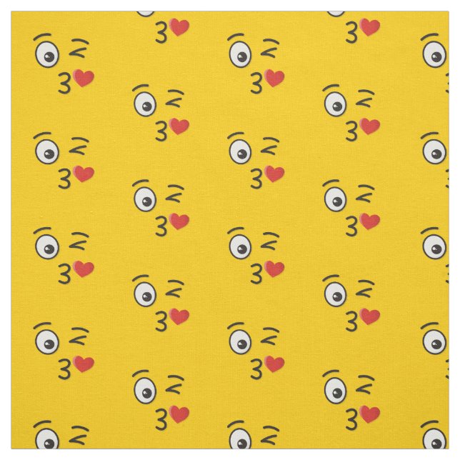 Gesichtserkennung durch Kiss-Fabric Stoff (Muster)