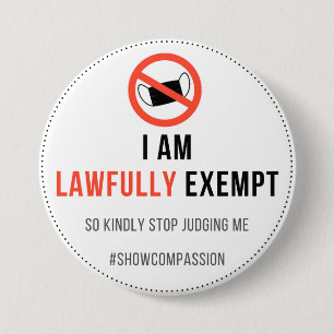 Gesichtshaut außer Abzeichen Button