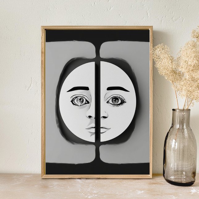 Gesichtskunstposter Poster (Von Creator hochgeladen)