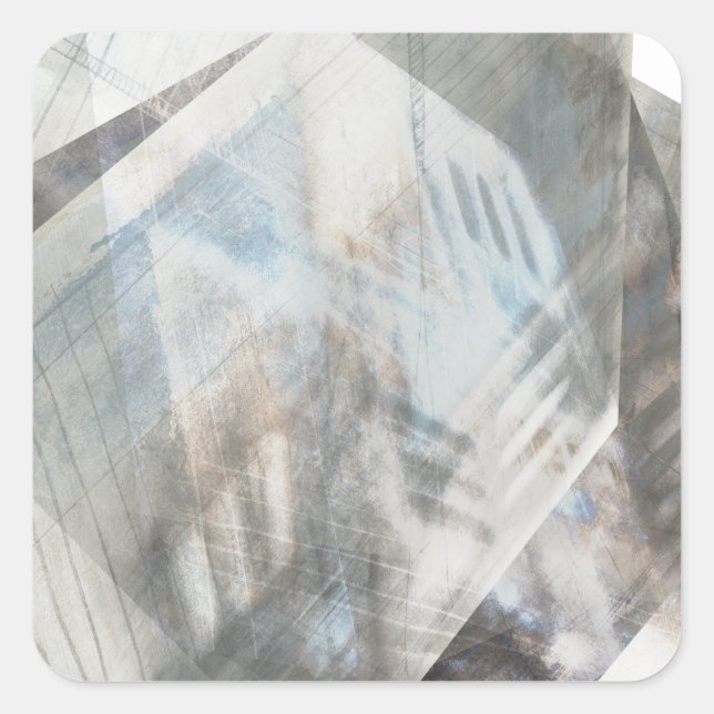 Gesichtslähmung IV Quadratischer Aufkleber (Vorderseite)