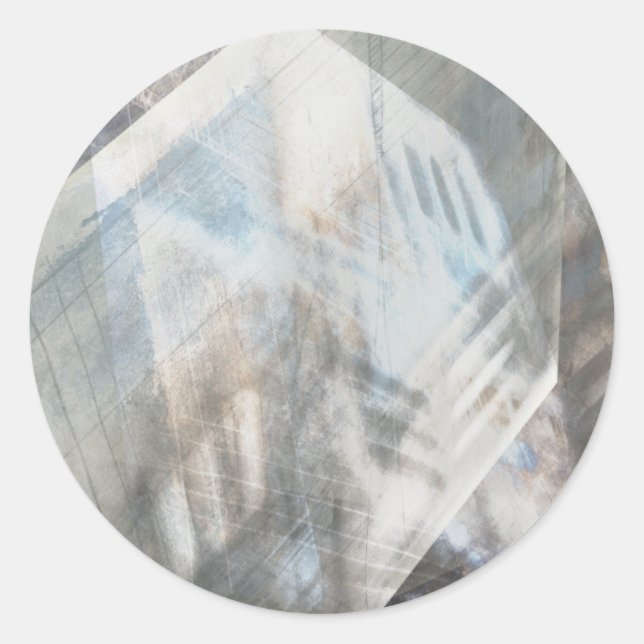 Gesichtslähmung IV Runder Aufkleber (Vorderseite)