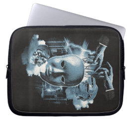 Gesichtslos - Design von Techno-Goth Streetwear Laptopschutzhülle