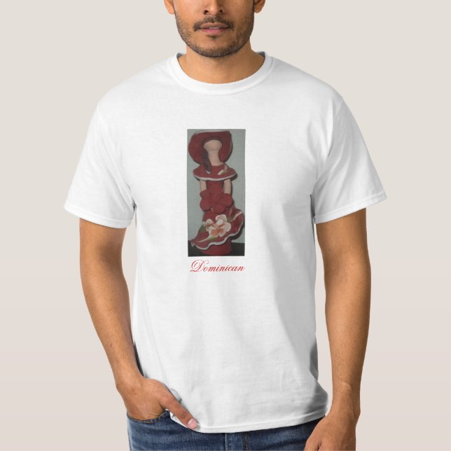 Gesichtslose dominikanische Keramik-Puppe, Muneca T-Shirt (Vorderseite)