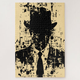 Gesichtsloser Gentleman: Abstrakte Eleganz Puzzle