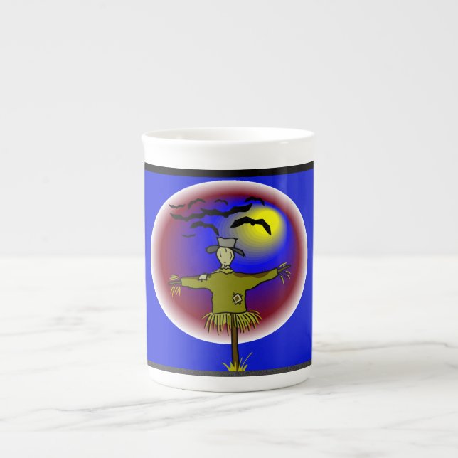 Gesichtsloser Skeletter - Prozellantasse (Vorderseite)