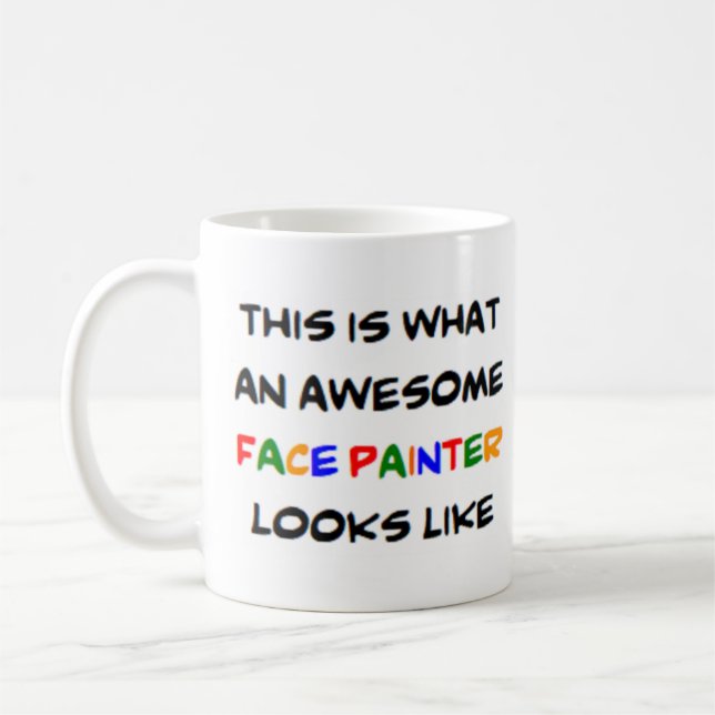 Gesichtsmaler, phantastisch kaffeetasse (Links)