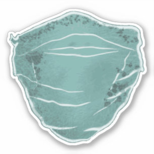 Gesichtsmaske Aufkleber