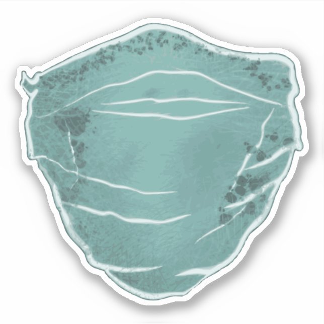 Gesichtsmaske Aufkleber (Vorderseite)