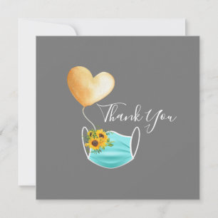 Gesichtsmaske & Blume Vielen Dank