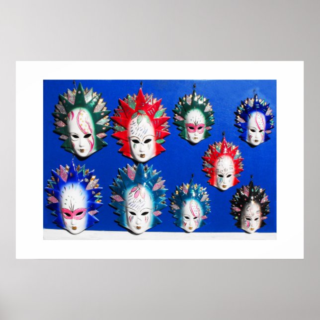 Gesichtsmasken Poster (Vorne)
