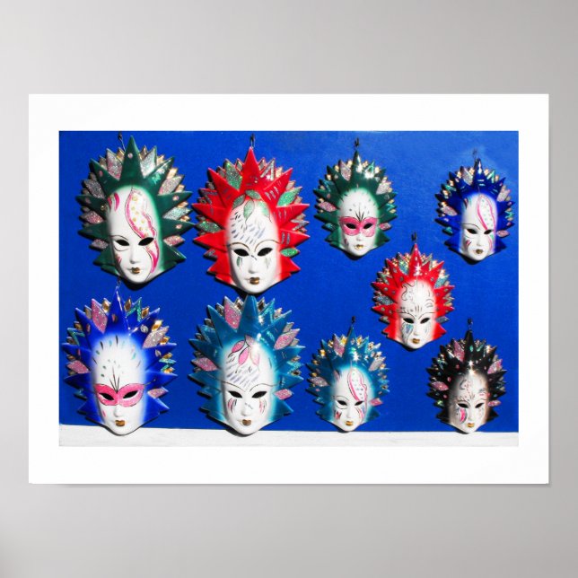 Gesichtsmasken Poster (Vorne)