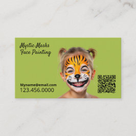 Gesichtspainting QR Visitenkarte
