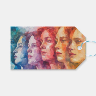 Gesichtspflege von Frauen - Aquarellmalerei Geschenkanhänger