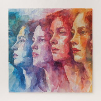 Gesichtspflege von Frauen - Aquarellmalerei Puzzle