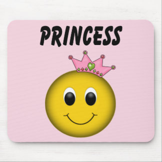 Gesichtsprinzessin mit Krone Mousepad