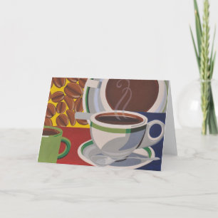 Gesichtspunkt-Kaffee-Karte Karte
