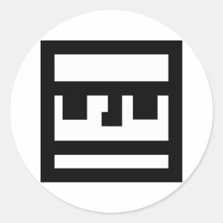 Gesichtspunkt Runder Aufkleber