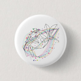 Gesichtsschild/Linie einfache Gestaltung Badge/Pin Button