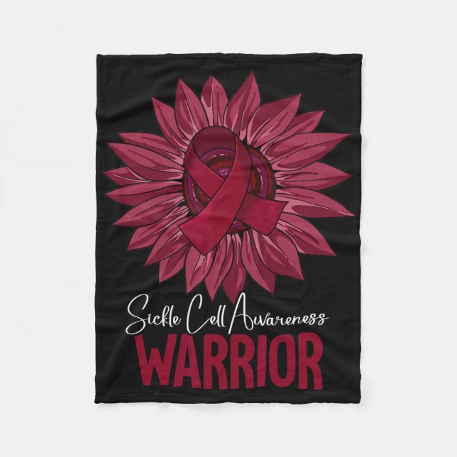 Gesichtswahrnehmung von Warrior-Sichelzellen Fleecedecke (Vorderseite)