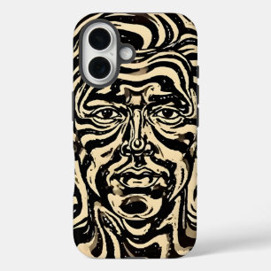 Gesichtswirbel-Porträt-Handyhülle iPhone 16 Hülle
