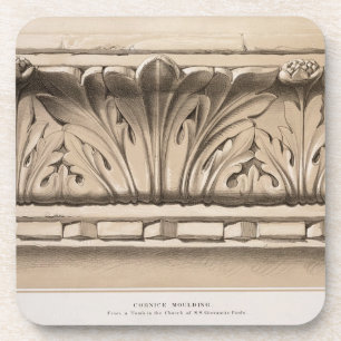 Gesims-Formteil, von einem Grab in der Kirche von Untersetzer