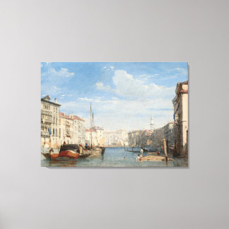Gespannte Leinwanddruck der grand canal