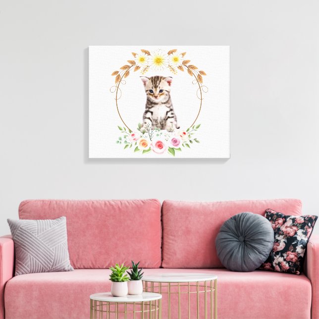 Gespannter Leinwanddruck (Insitu (Wohnzimmer))