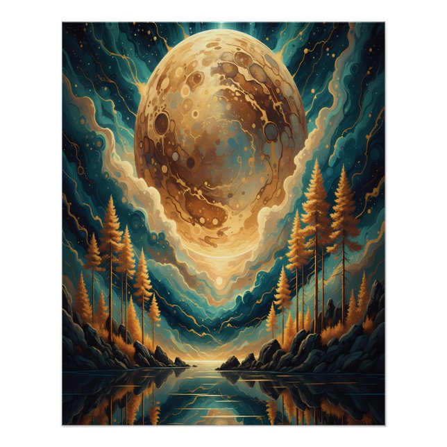 Gespannter Leinwanddruck Poster (Vorderseite)