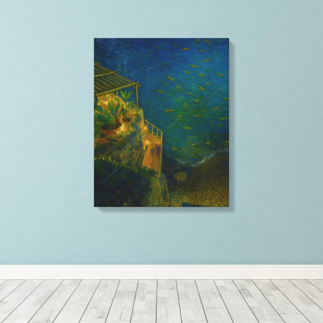 Gespanntes Gewebe Leinwanddruck (Insitu (Holzboden))