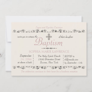 Gespeicherte Sacrament Religious Invitation (Pink) Einladung