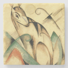 Gespeichertes Mythisches Tier (von Franz Marc) Steinuntersetzer