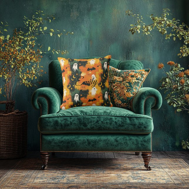 Gespenst Halloween Kissen mit Gespenstern, Flederm (Von Creator hochgeladen)