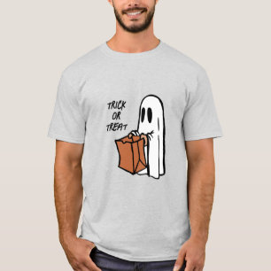 Gespenst mit Beutel Trick oder Tretbeutel T-Shirt