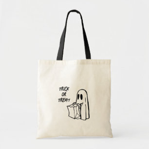Gespenst mit Taschentuch oder Treatment Candy Tote Tragetasche