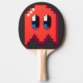 Gespenst Red pixel art fanart PacMan Tischtennis Schläger