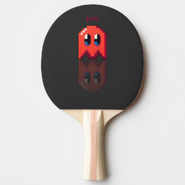 Gespenst Rot Name perso fanart PacMan Noir Tischtennis Schläger