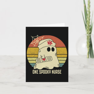 Gespenster eine Spooky Nurween Nurse Fall Scrub Karte