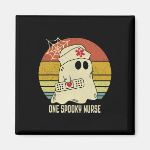 Gespenster eine Spooky Nurween Nurse Fall Scrub Magnet