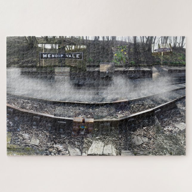 Gespenster einer Eisenbahn. Puzzle (Horizontal)