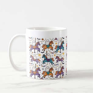 Gespenstische Geisterkarussell-Gruftkarneval-Kunst Kaffeetasse