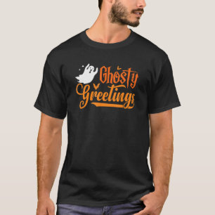 Gespenstische Grüße Geisterbats Halloween-Kostüm T-Shirt