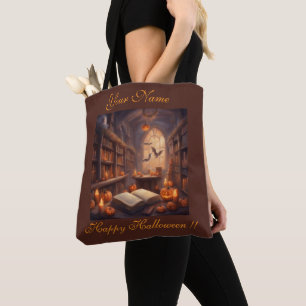 Gespenstische Halloween-Bibliothek
