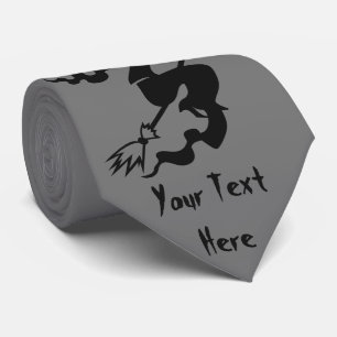 gespenstische Halloween-Hexe auf Fliegen Krawatte